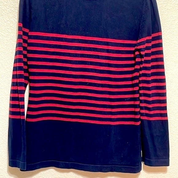 Race Marine Woman Blue and Red Stripes Sweater Size L - Picture 9 of 14